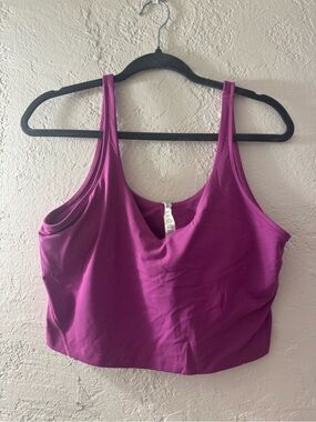 lululemon athletica Bright Magenta Performance Crop Tank